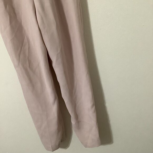 Express Baby Pink Minimalist Super High Rise Ankle Straight Leg Pants XS - Picture 9 of 11